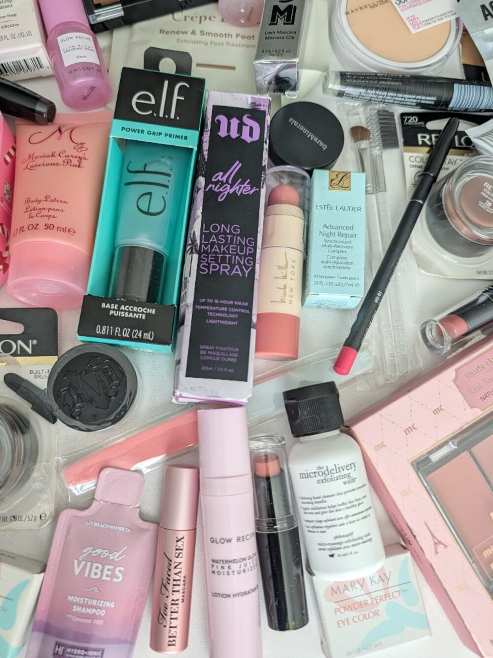 Mixed Beauty Skincare Cosmetics Lot Samples Travel Full Size Over 70 Pcs NEW - Picture 9 of 9